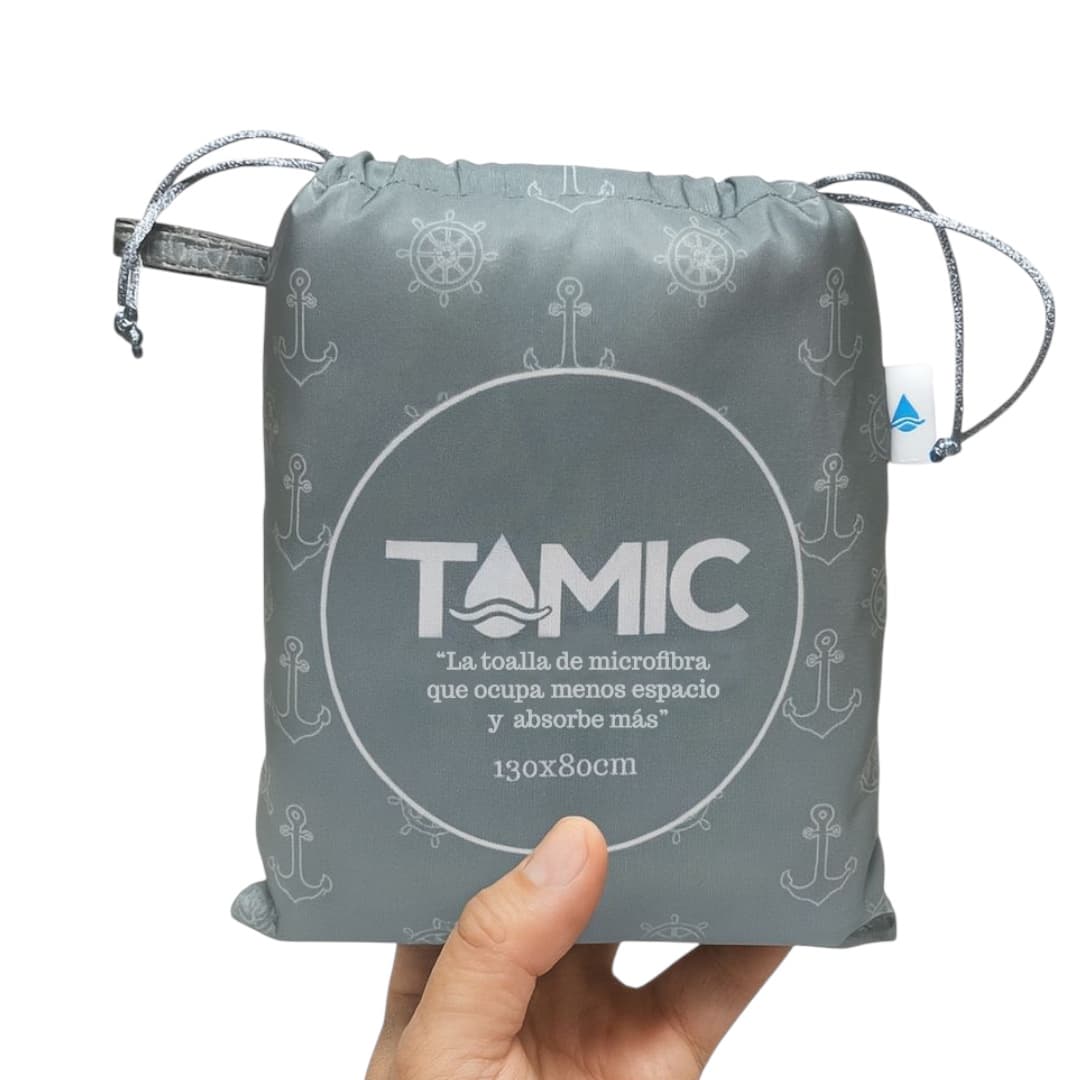 Toalla De Microfibra 130x80cm Gris