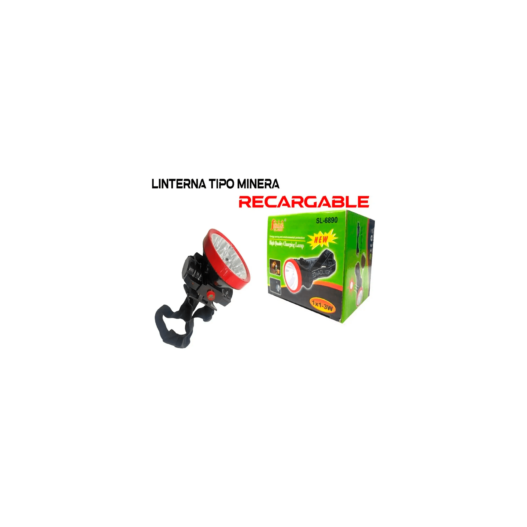 Linterna Recargable Con Panel Sol Sl-689