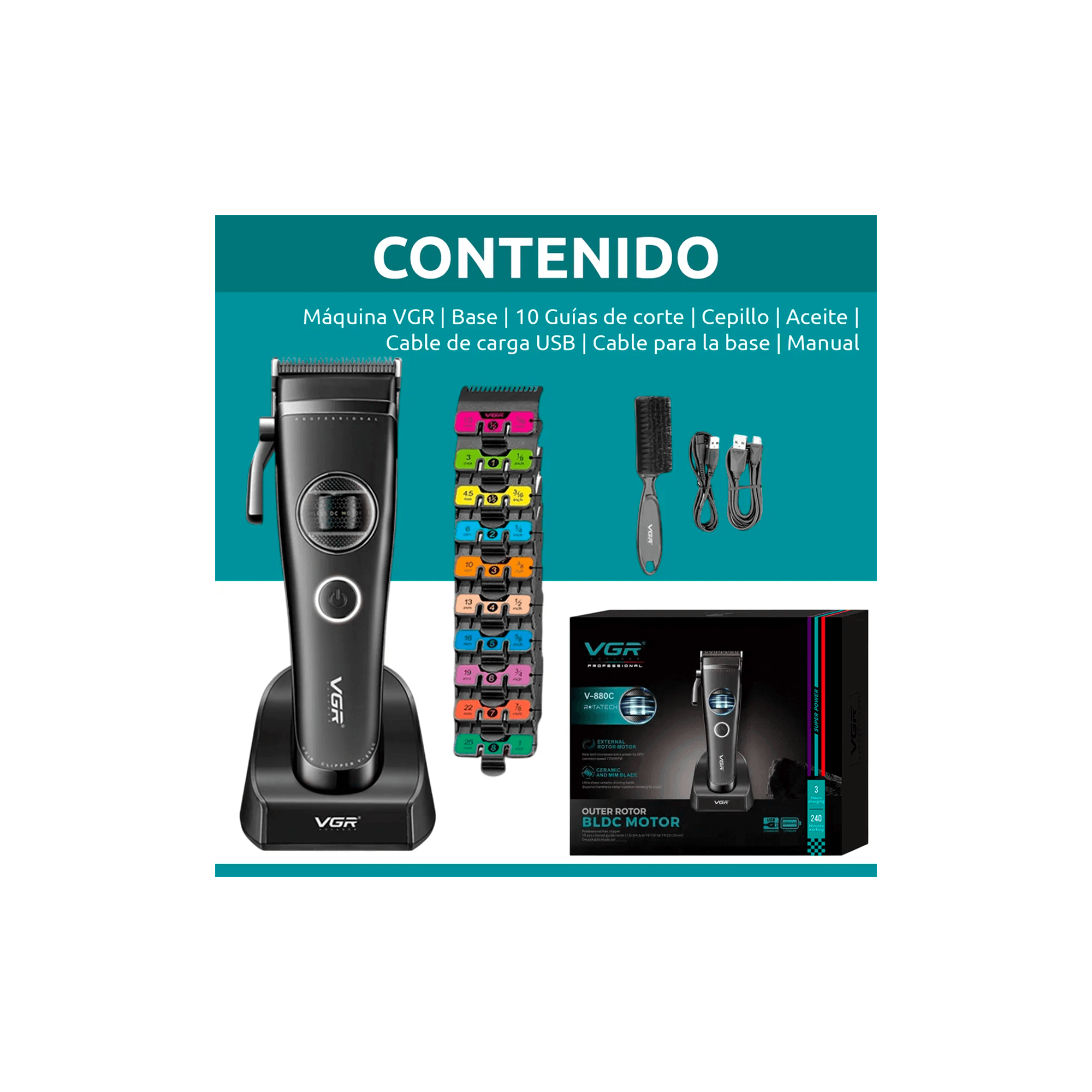 Máquina Cortar Pelo VGR V-880C
