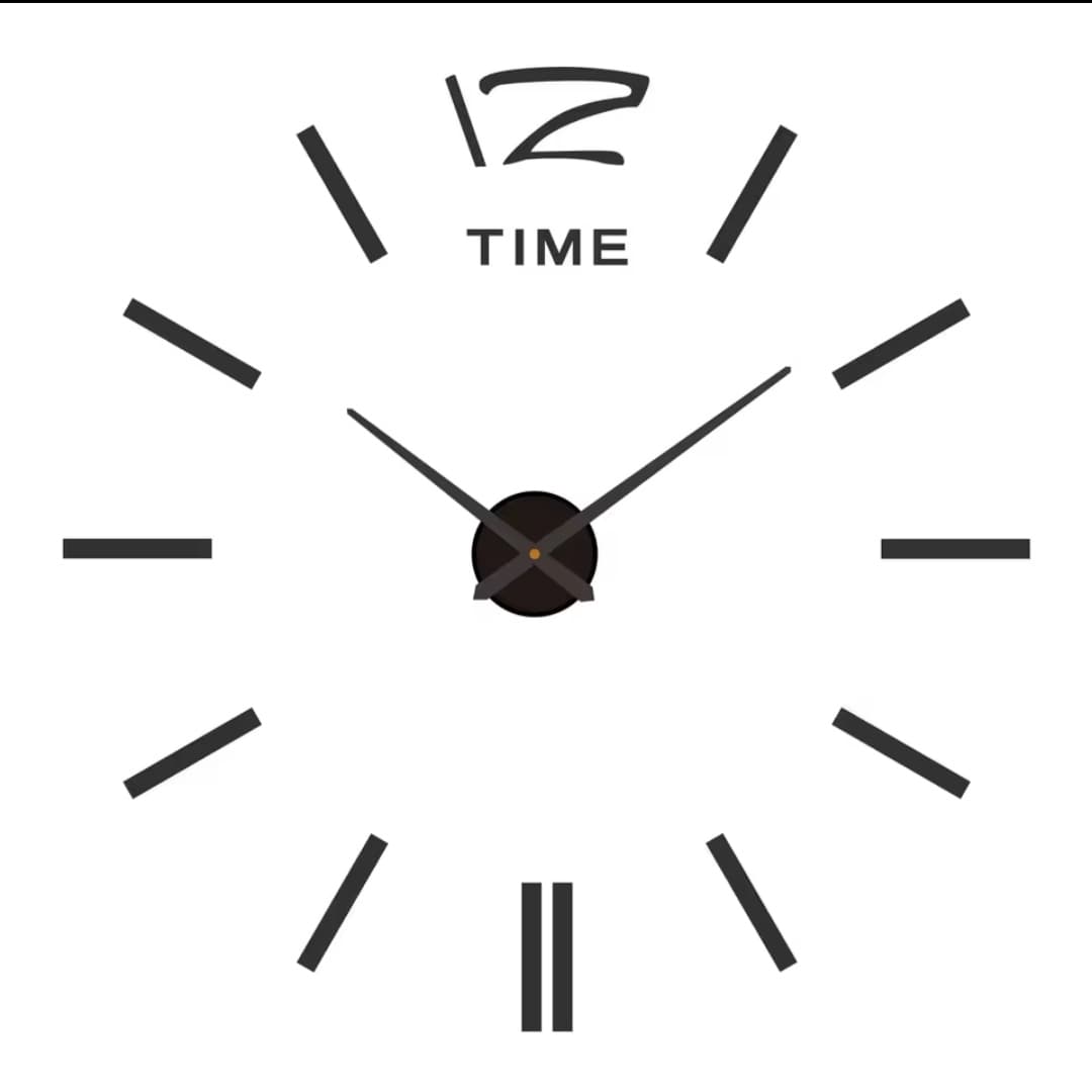 Reloj 3D Grande Diseño Rayas y Números