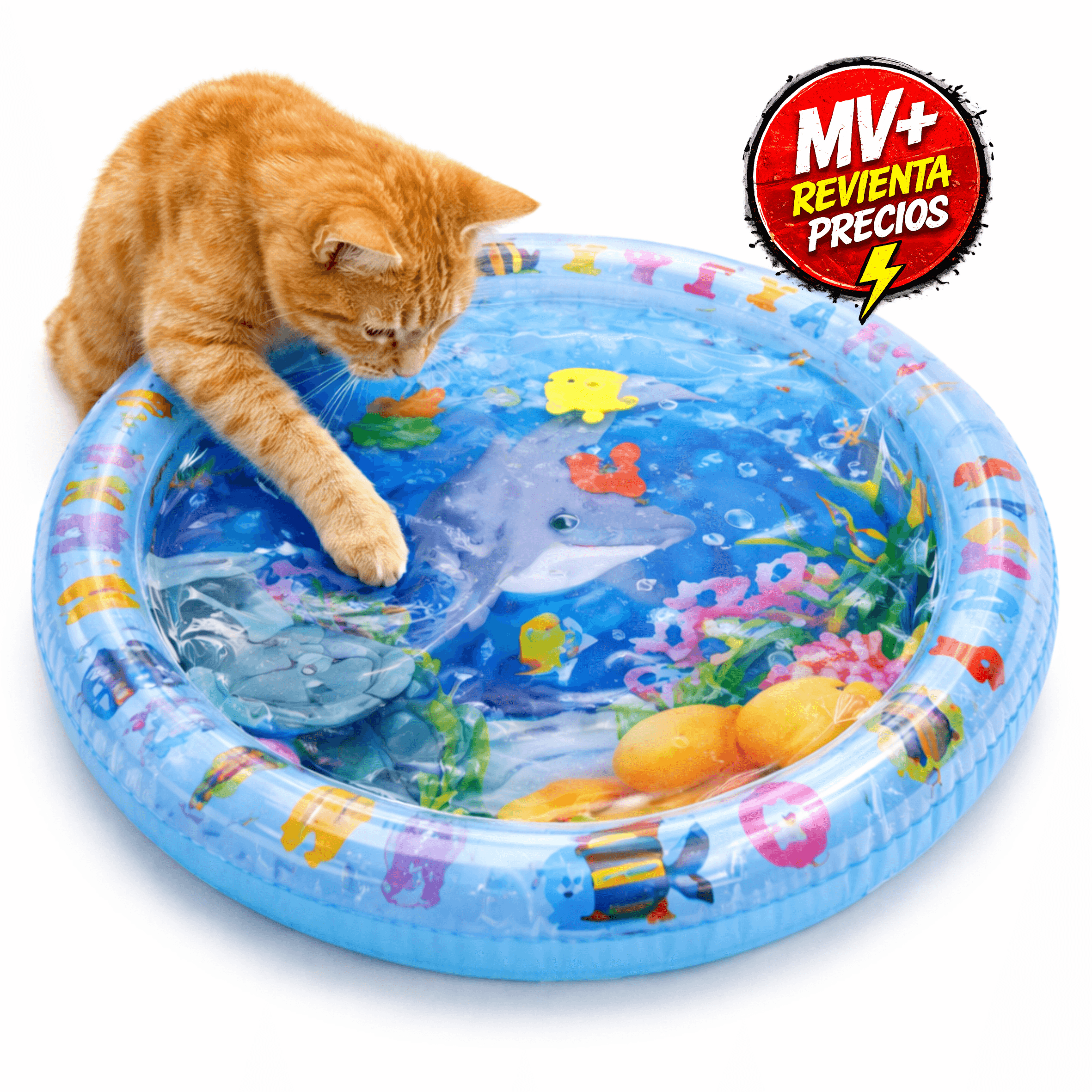 Colchoneta Tapete De Agua Inflable gatos