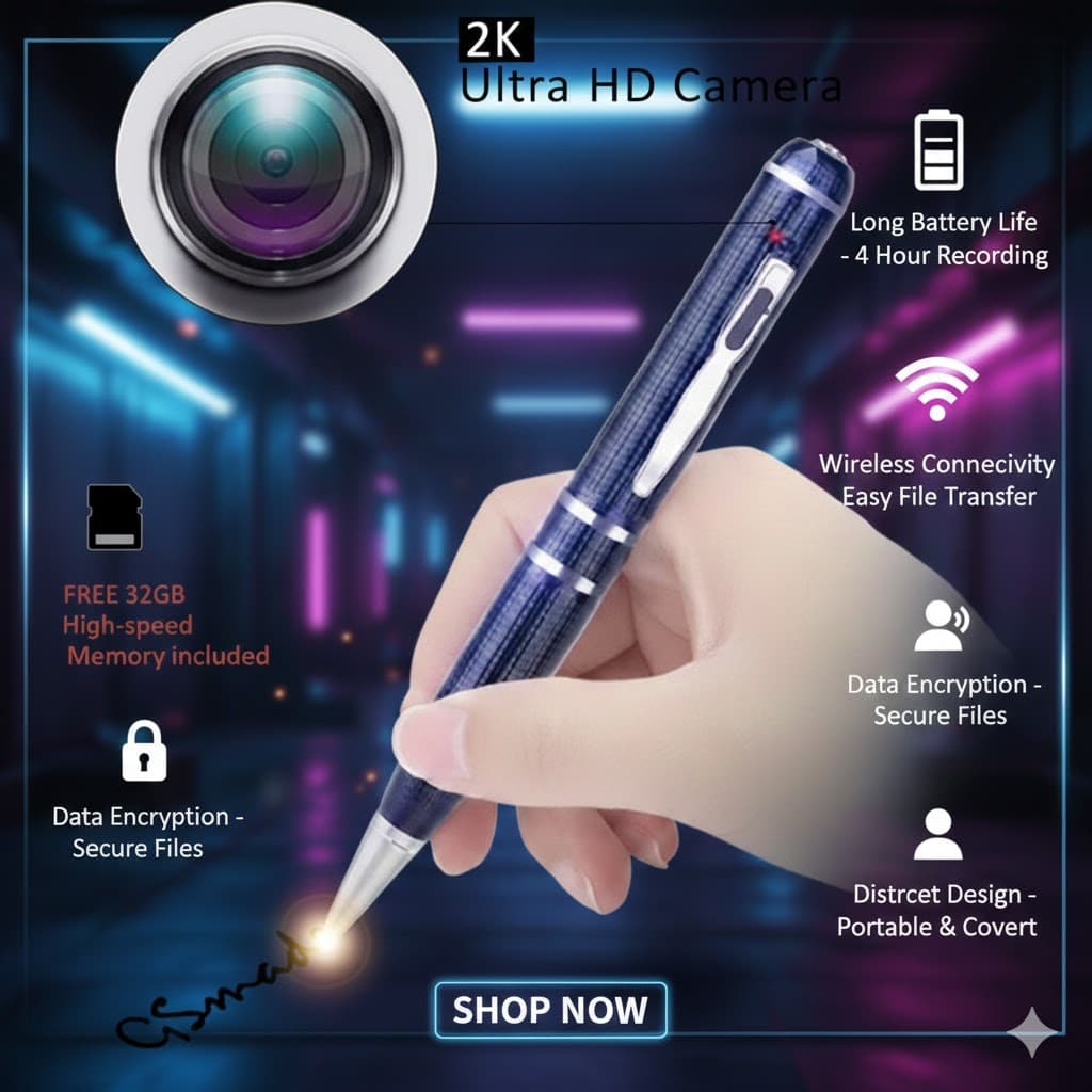 A070 Esfero Cámara Ultra Discreto