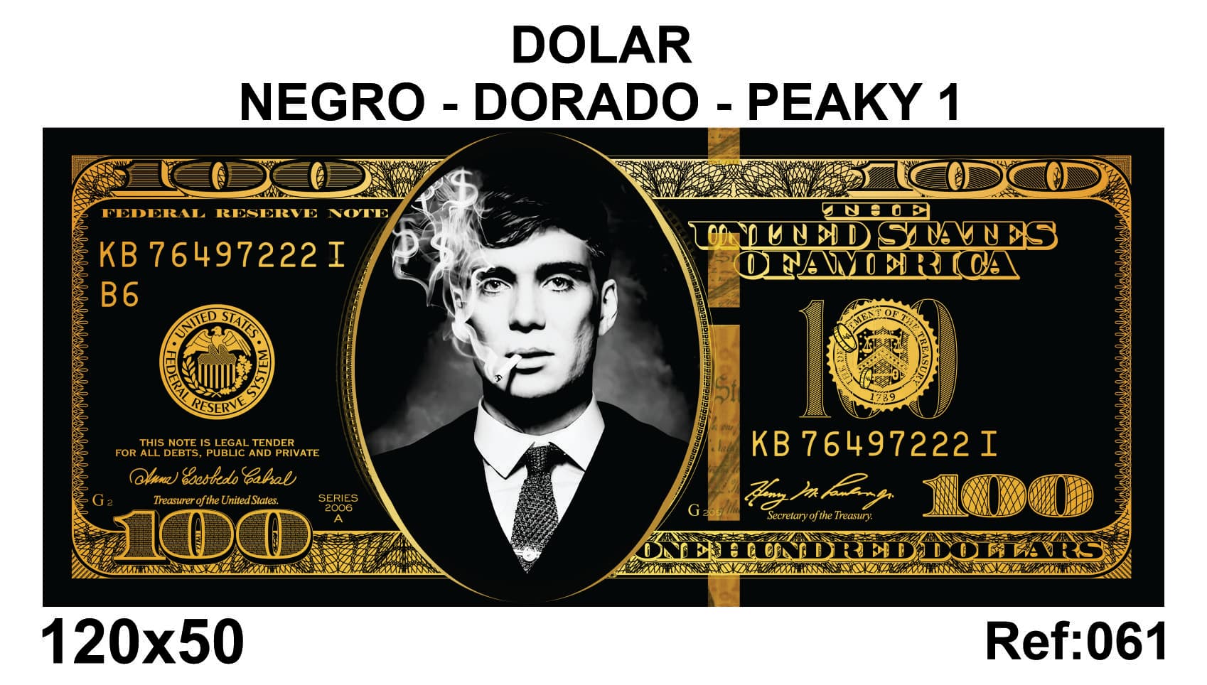 DÓLAR NEGRO-DORADO-PEAKY 1