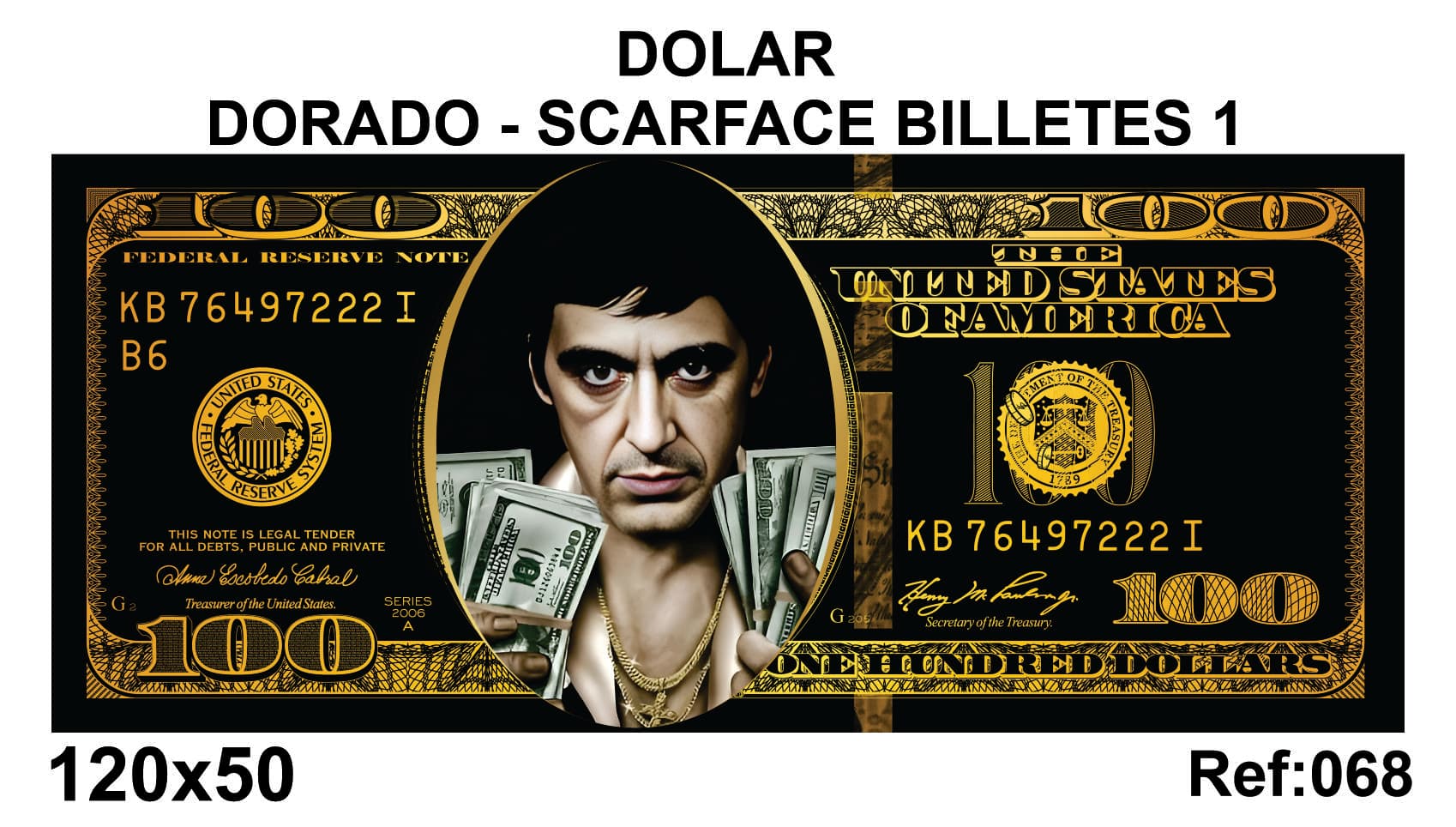 DÓLAR DORADO-SCARFACE BILLETES 1