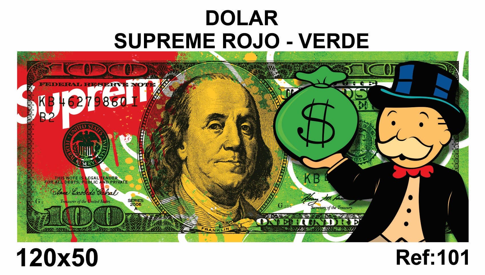 DÓLAR SUPREME ROJO-VERDE