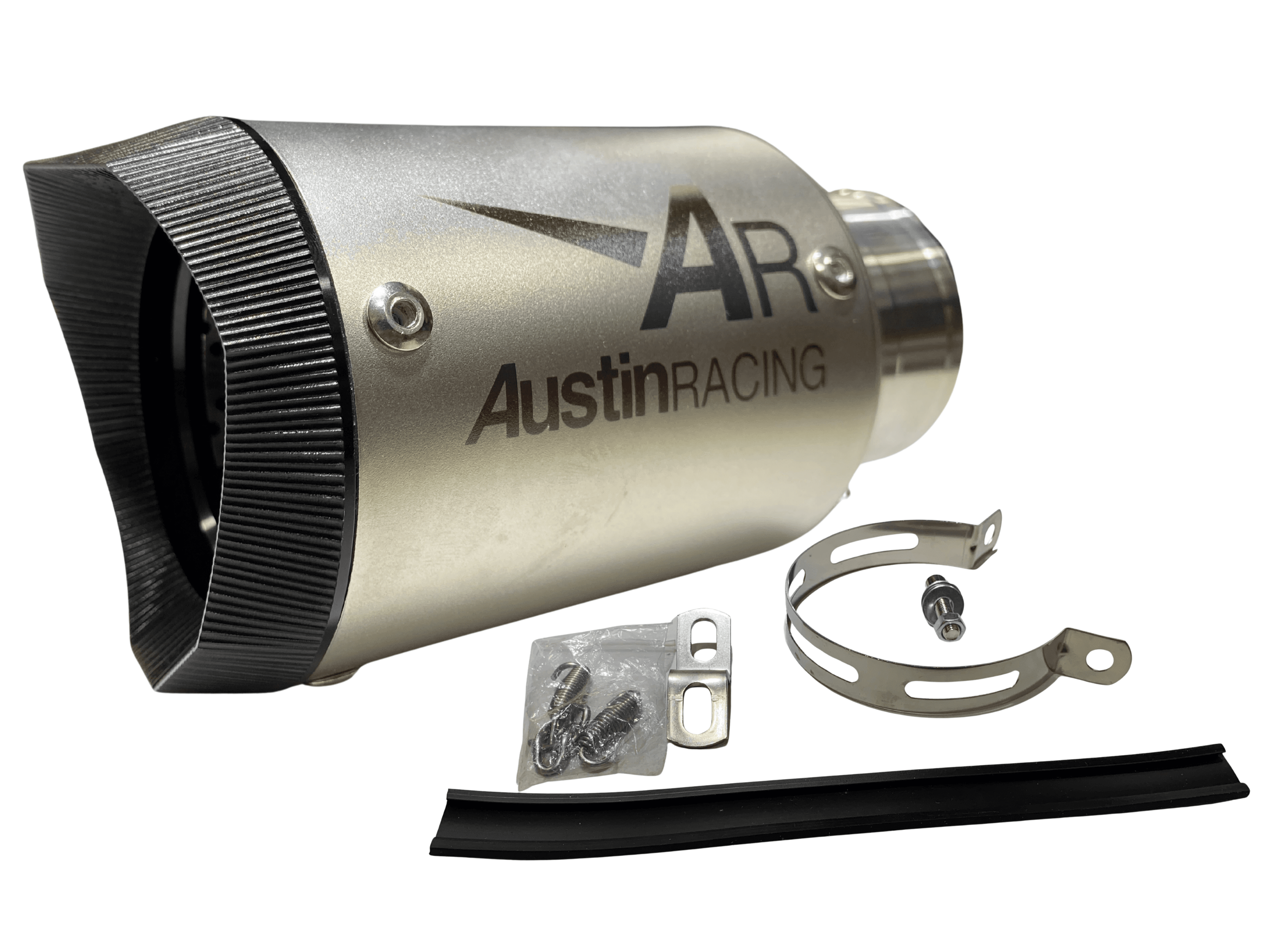 Exosto AUSTIN RACING Plata/Negro/Carbono