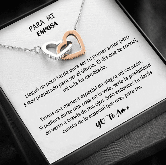 COLLAR PARA MI ESPOSA + TARJETA