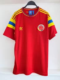 CAMISETA SELECCION COLOMBIA ROJA DEL 90