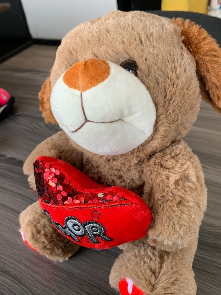 Peluche perrito amor