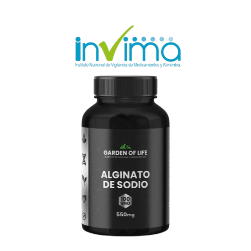 ALGINATO DE SODIO 550MG GARDEN OF LIFE