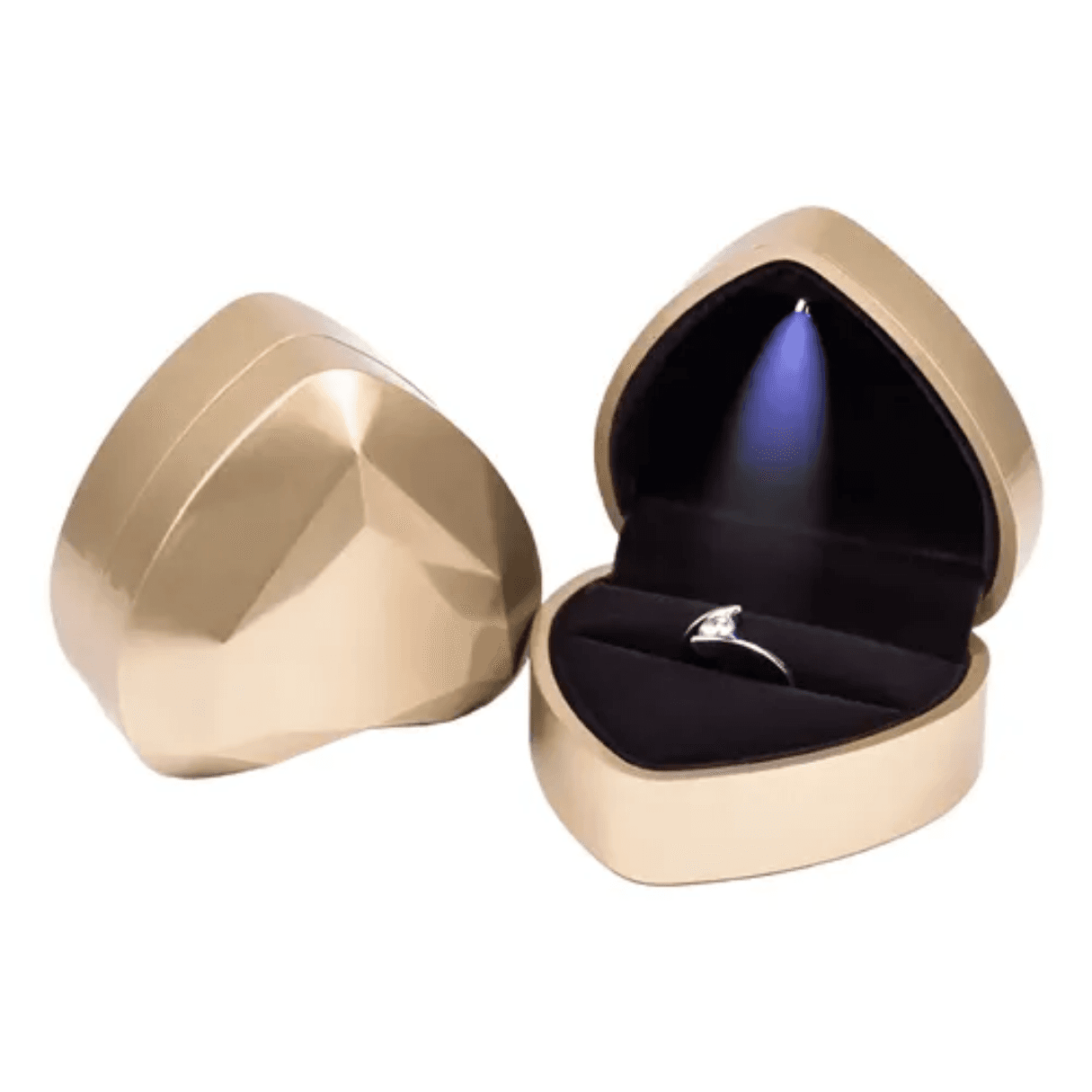 Caja Forma Corazón Para Anillos