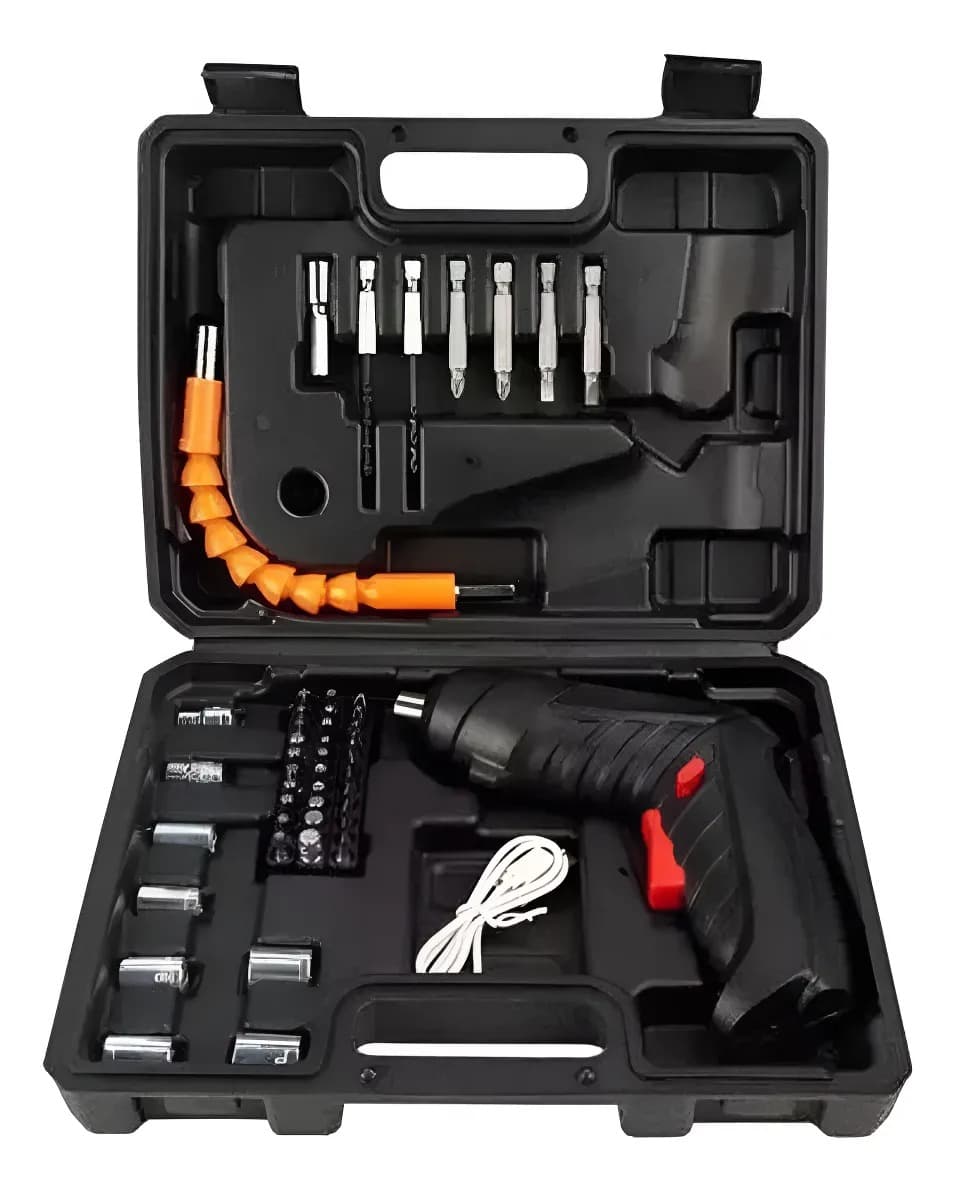 Kit atornillador electrico recargable