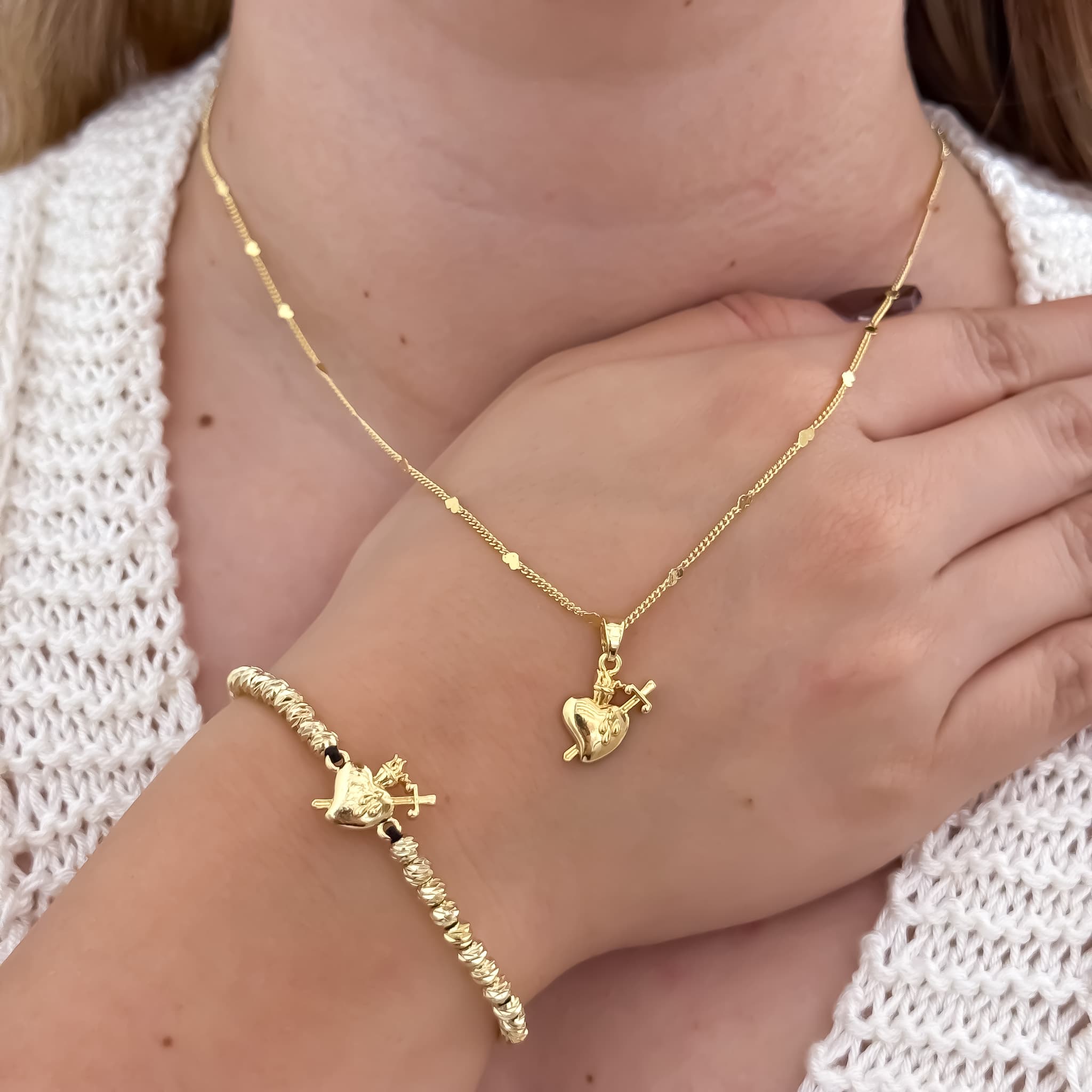 CUBANA CORAZONES + PULSERA CORAZON