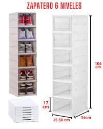Zapatero 6 Niveles Plegable Organizador