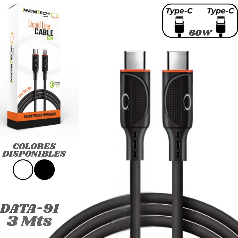 Cable Tipo C A Tipo C 3 M Data-91