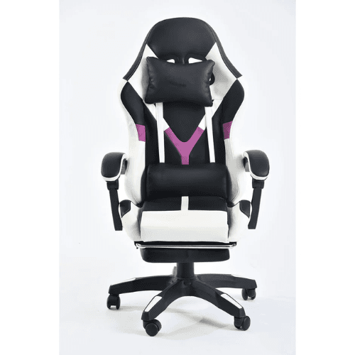 Silla Gamer Con Reposapies Tricolor
