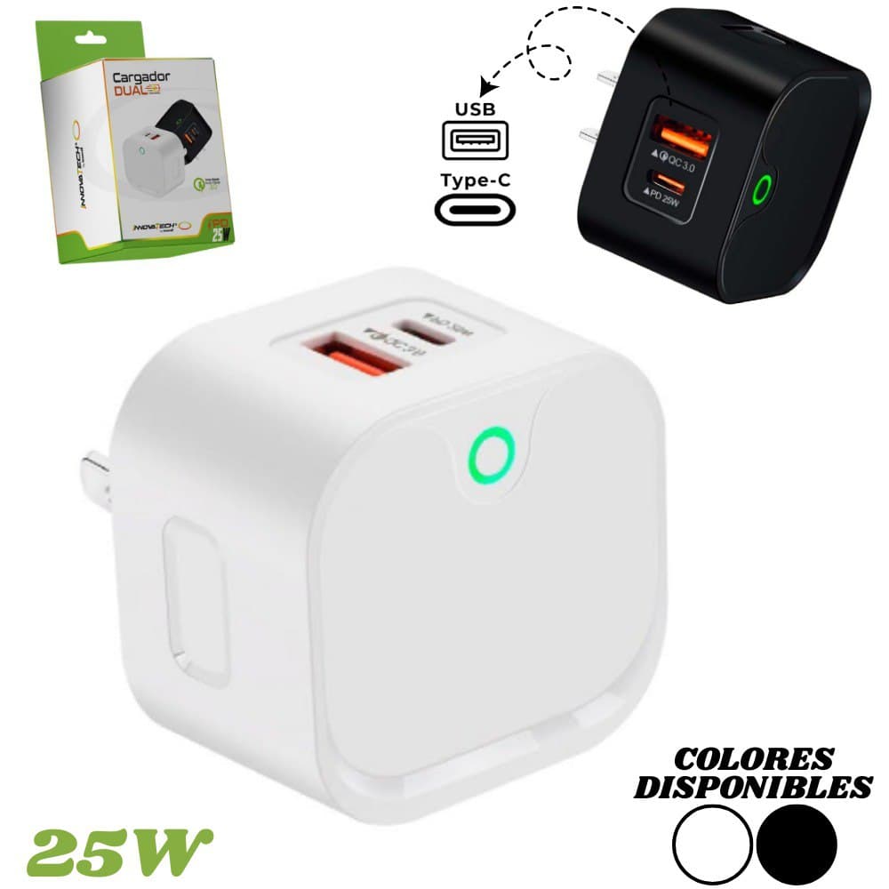 Cabezote Cargador De Pared 2 Puertos Usb