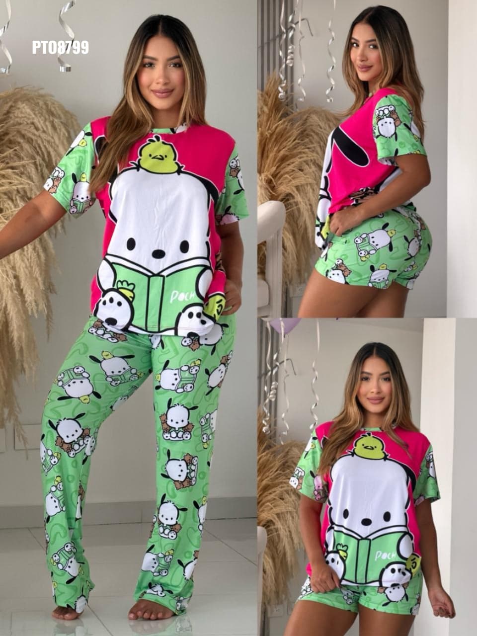 PIJAMA PANTALON TRIO OVERSIZE
