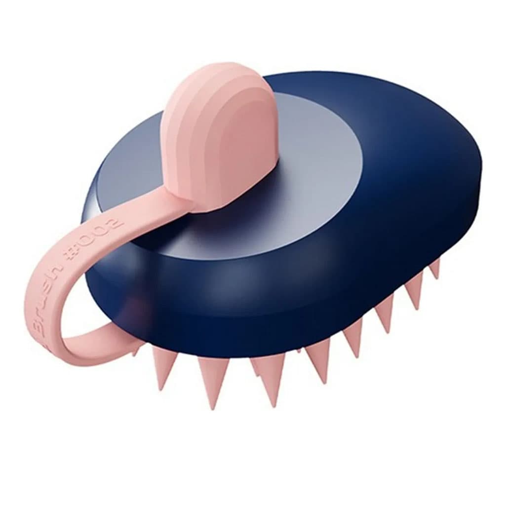 Cepillo masajeador de silicona para pelo