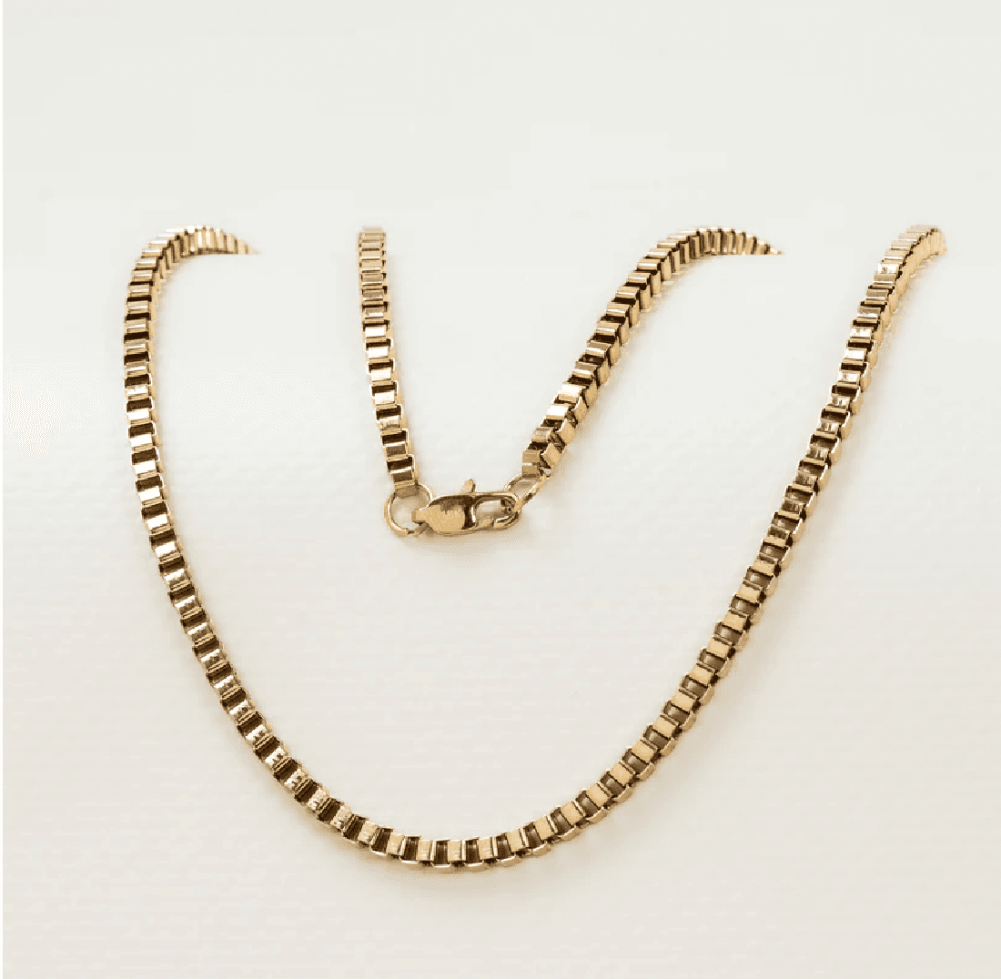 Cadena Box Mujer - Oro laminado