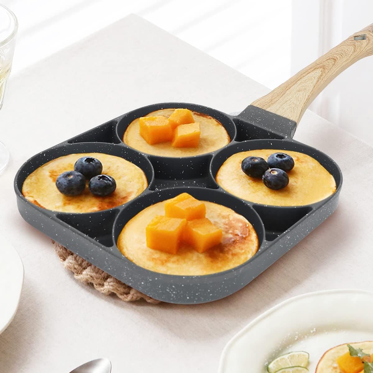 Sarten Antiadherente 4 Puestos Desayuno