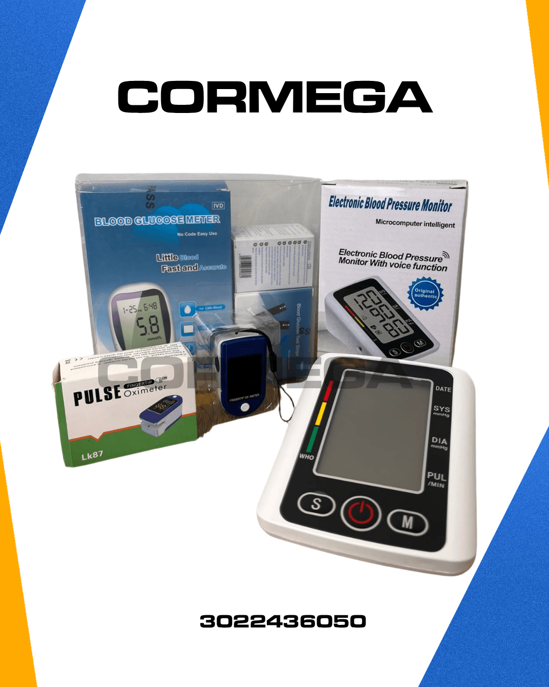 Combo glucometro tensiometro y oximetro