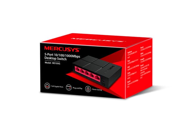 Switch Escritorio 5 Puerto GIGA MERCUSYS