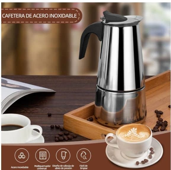 Cafetera Prensa Italiana Acero Inoxida.