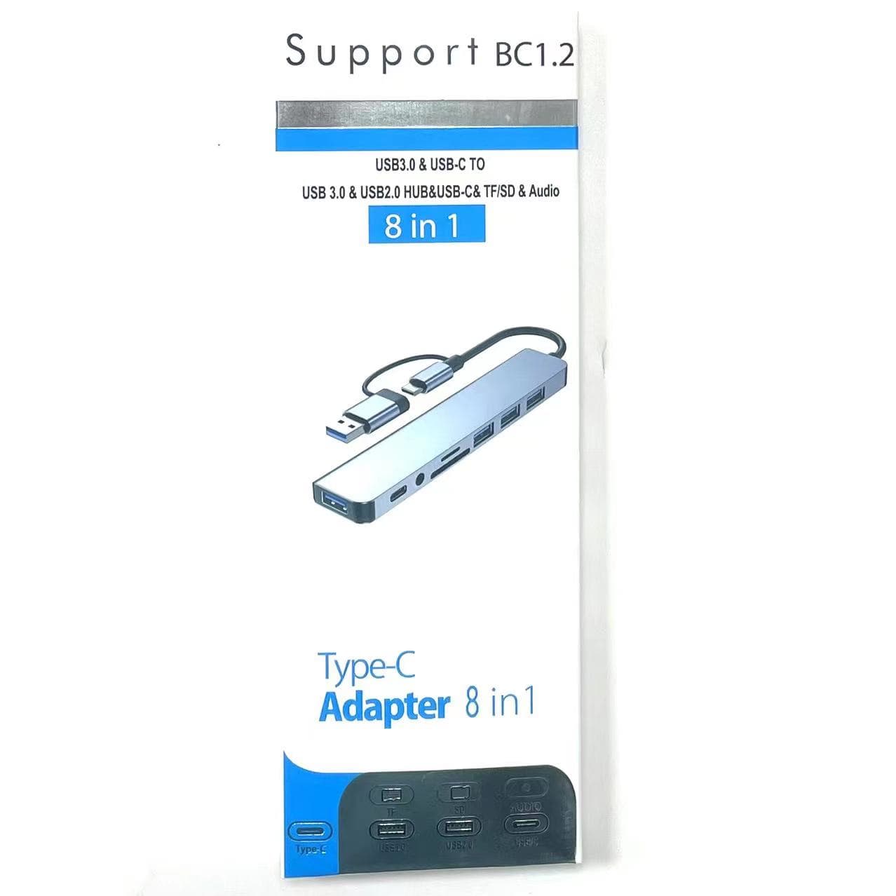 Base de Conexión USB/Tipo-C 8 en 1