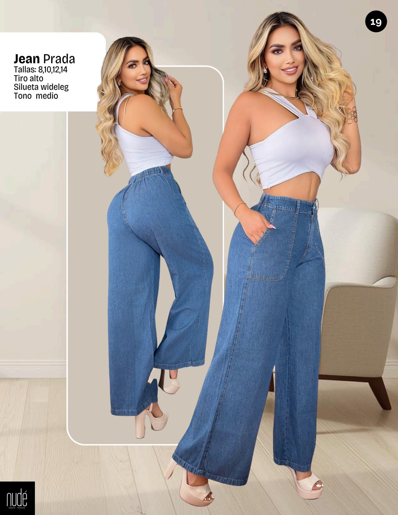 JEANS PRADA AZUL OSCURO