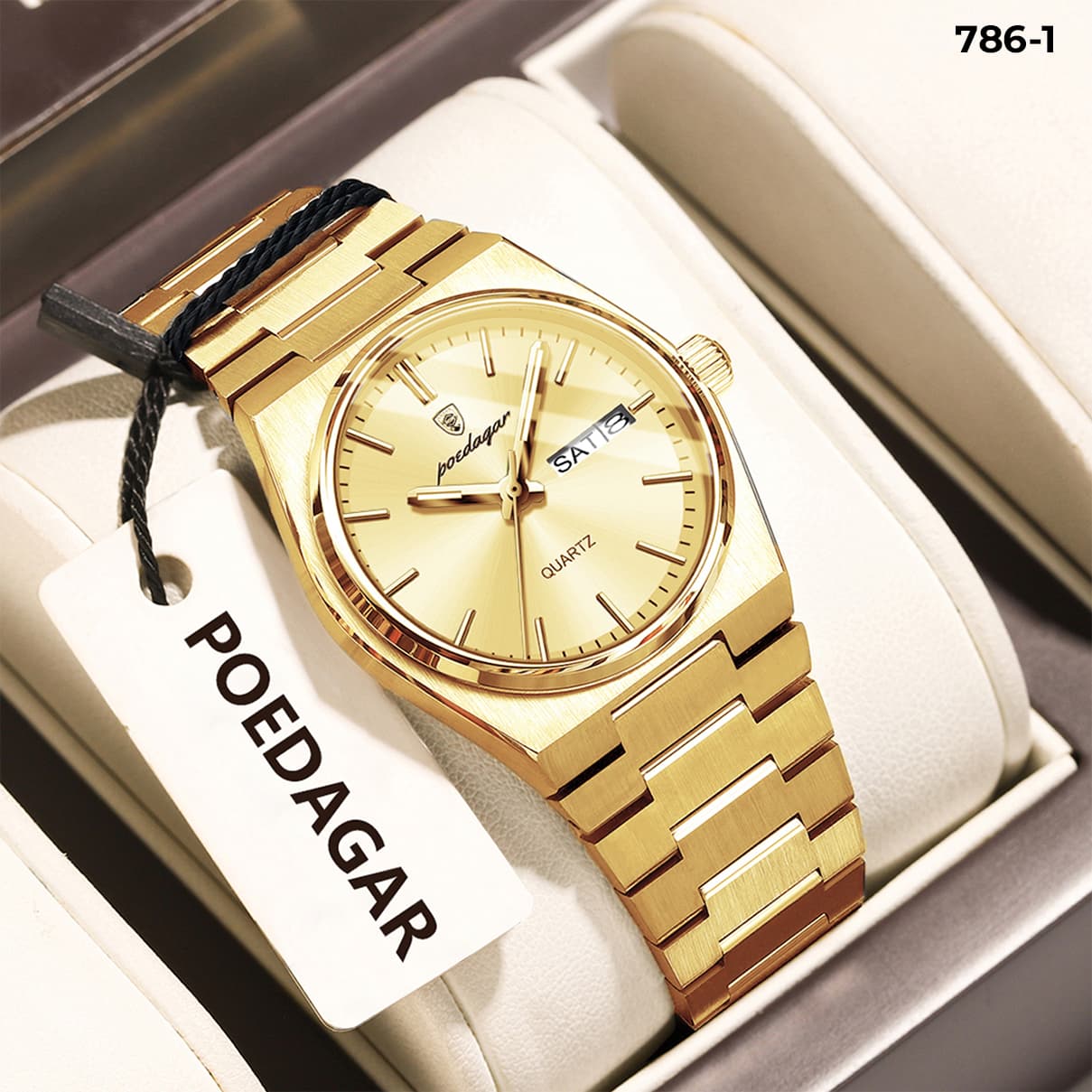 786 - Poedagar metal calendario dama