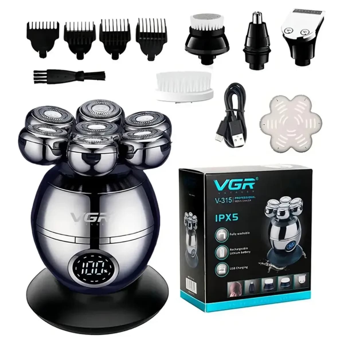 Maquina Shaver Vgr V-315 Afeitado Barba