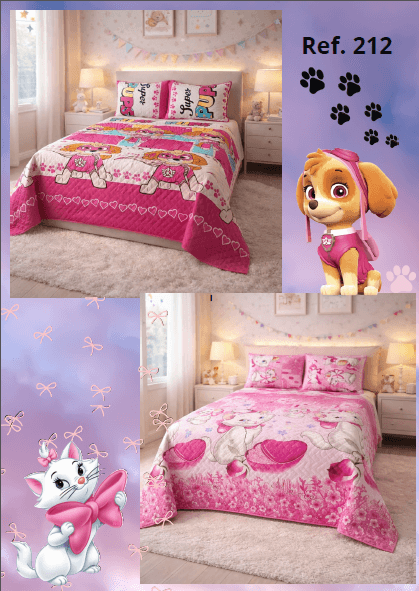 Colcha infantil semidoble