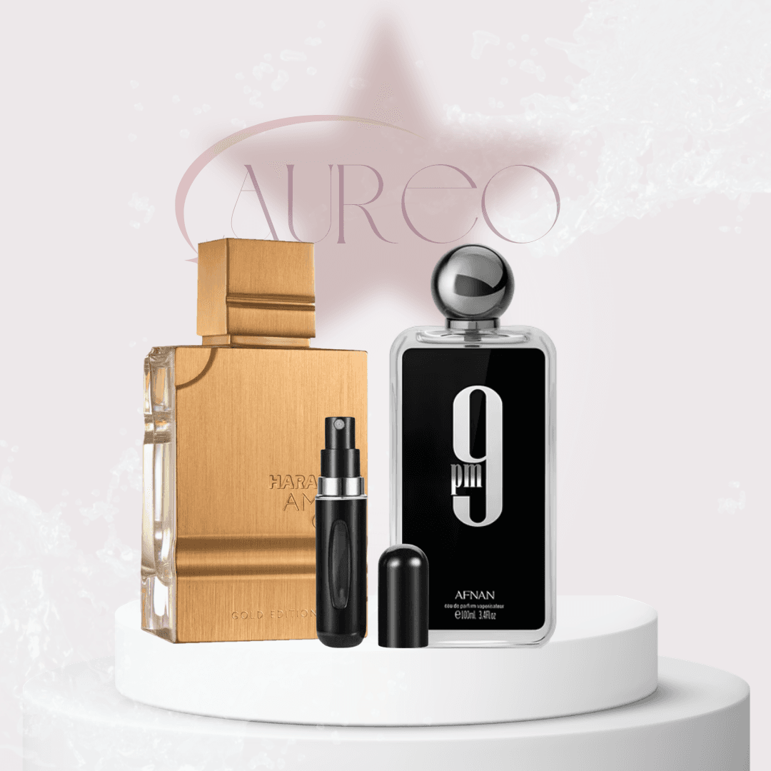 Haramain Amber Gold + 9 PM + Perfumero