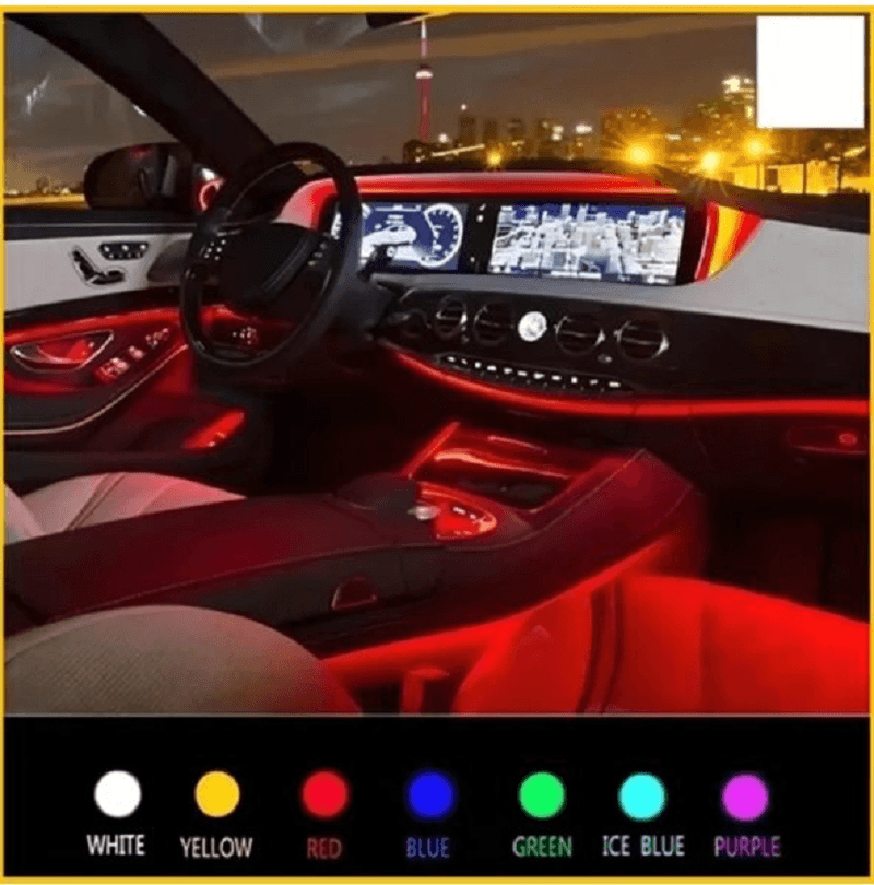 Luz Led Rgb carro Interior Tira Ambiente