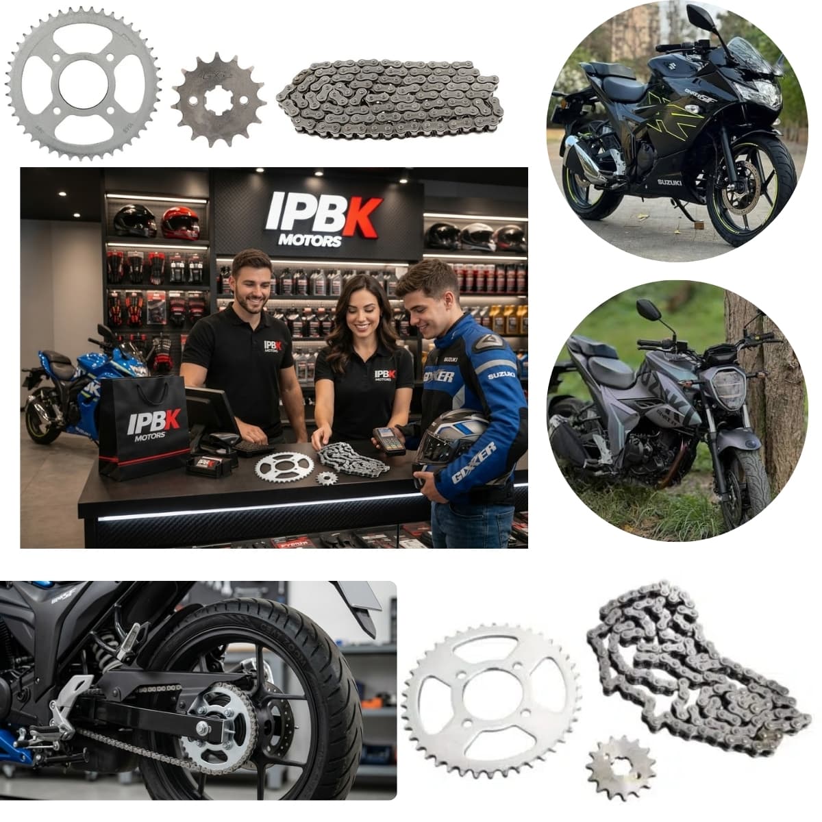 Kit arrastre completo Oem moto gixxer150
