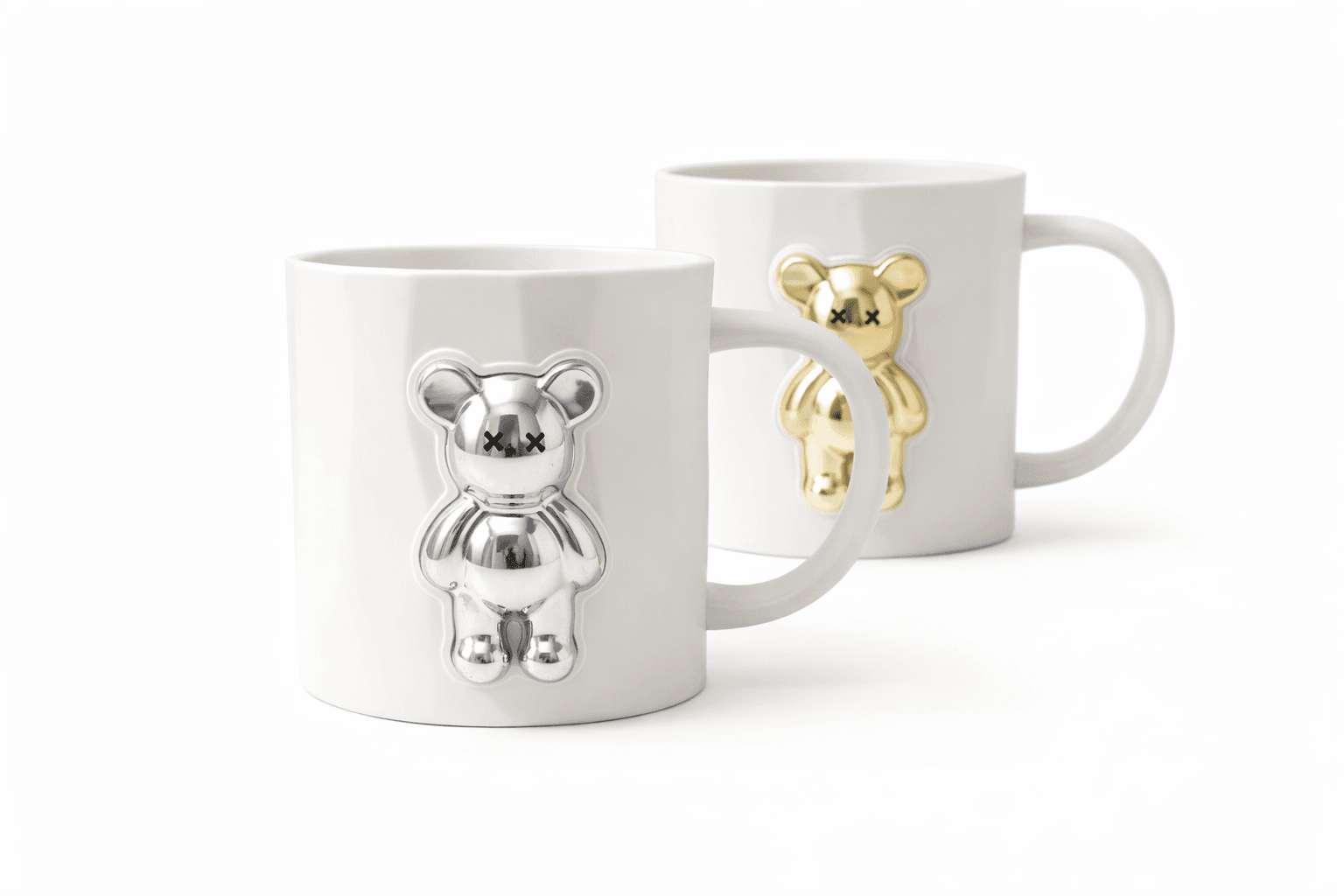 Pocillo Decorativo Oso Dorado/Plata