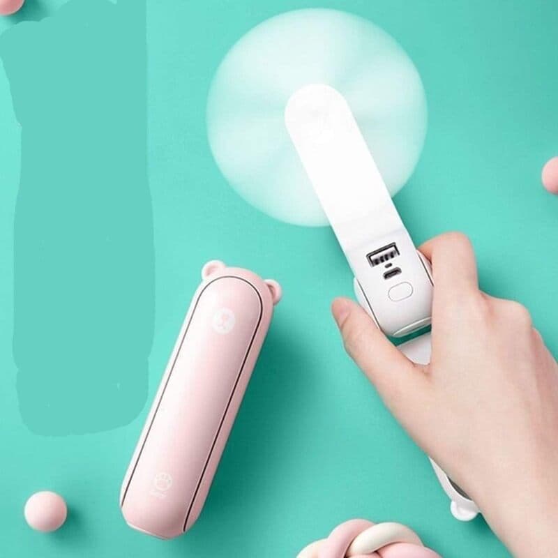 Mini ventilador de mano plegable ROSA