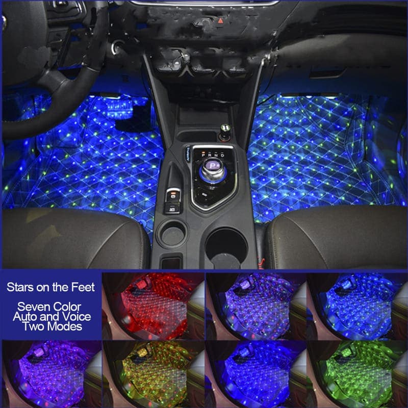 Luz Led Interior De Carro Multicolor