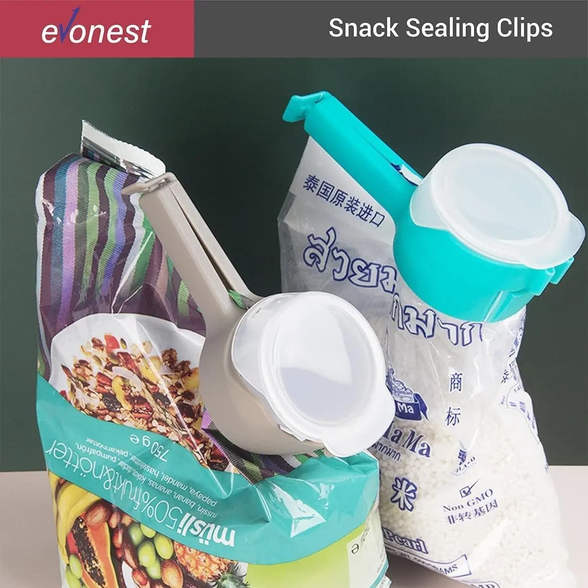 Clips Pinzas Para Sellar Bolsas X 3und