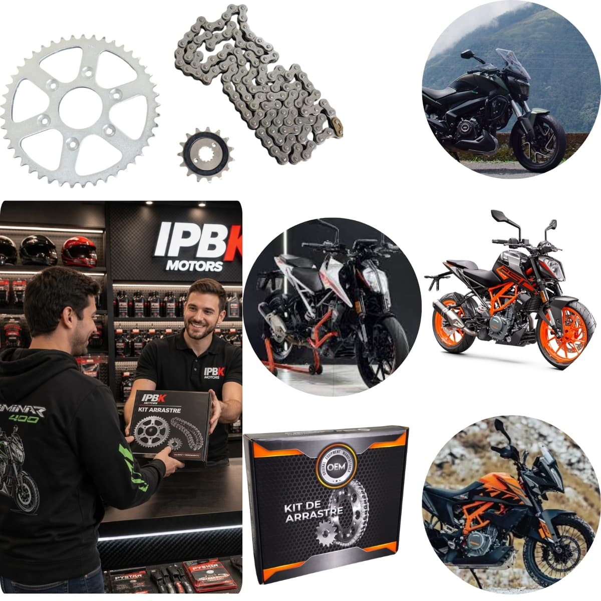 Kit arrastre Oem completo dominar ktm or