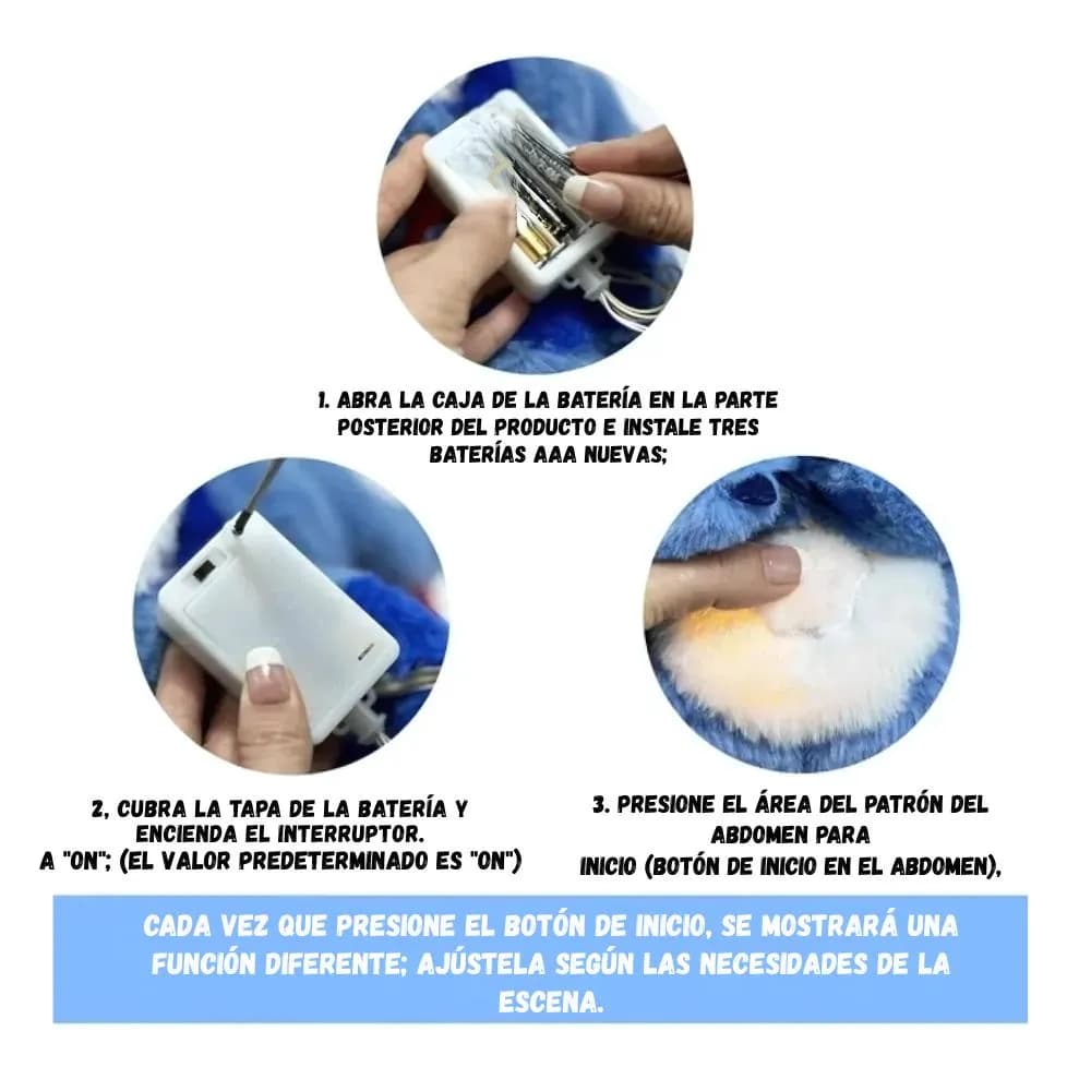 Peluche Stitch Respira y Calma Recargabl