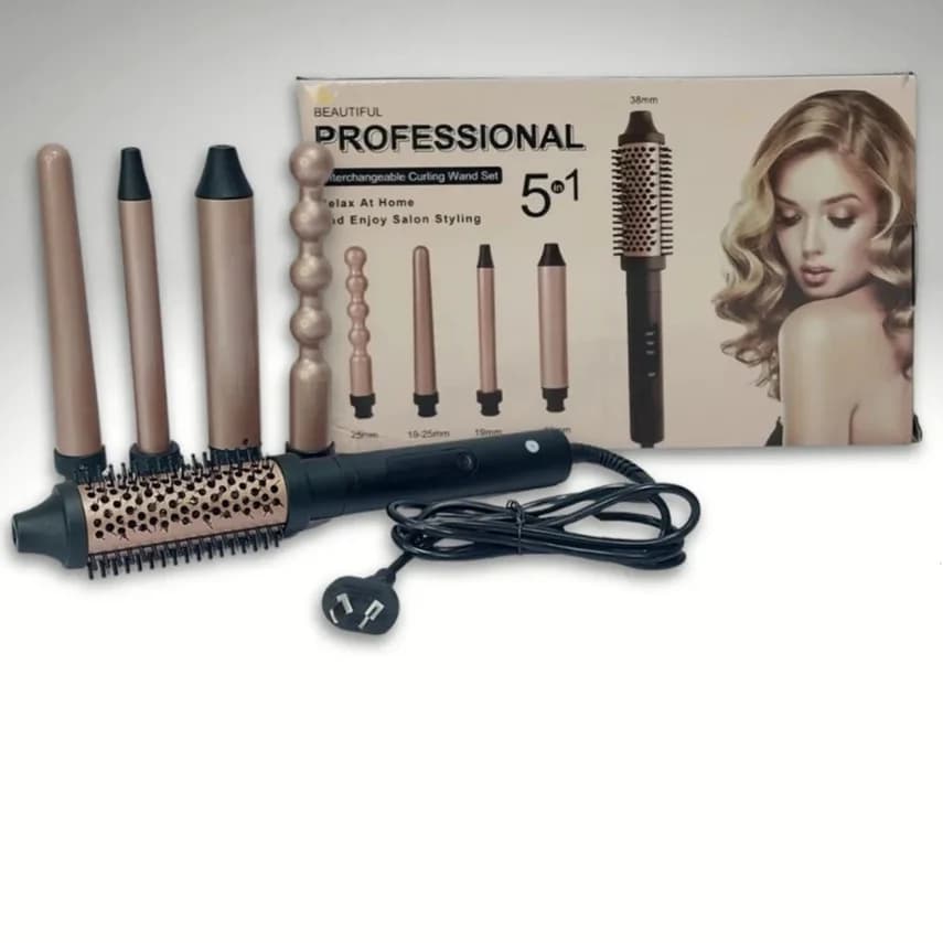 cepillo rizador profesional 5 en1