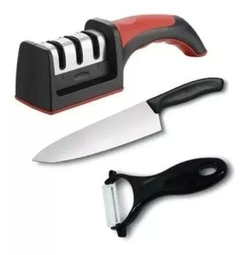 Afilador De Cuchillos + Cuchillo+pelapa