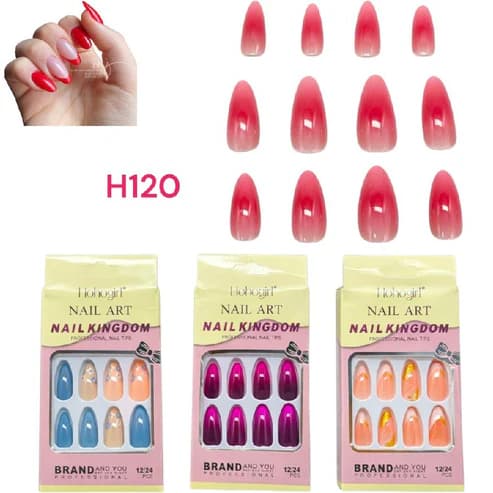 Uñas Postizas Colores Surtidos Nail Art