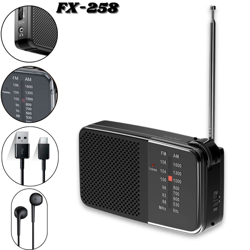 Radio Parlante Transistor 2 BandasFx-258