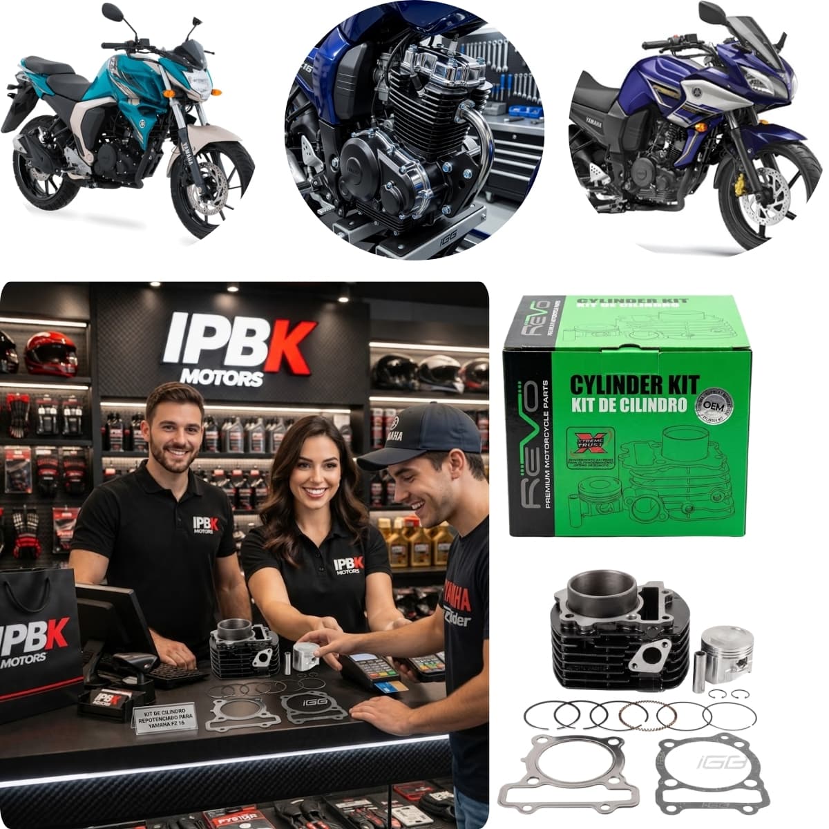 Kit cilindro revo completo fz 160 - 190
