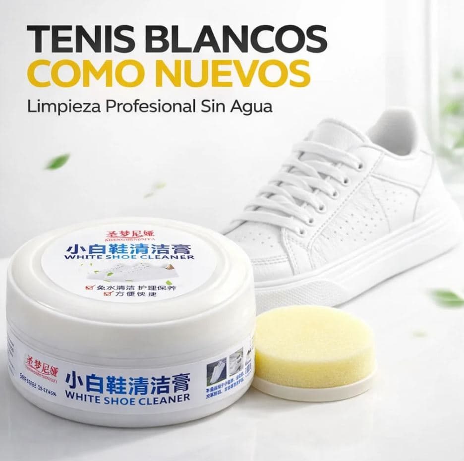 Crema Limpiadora Blanqueadora Para Tenis
