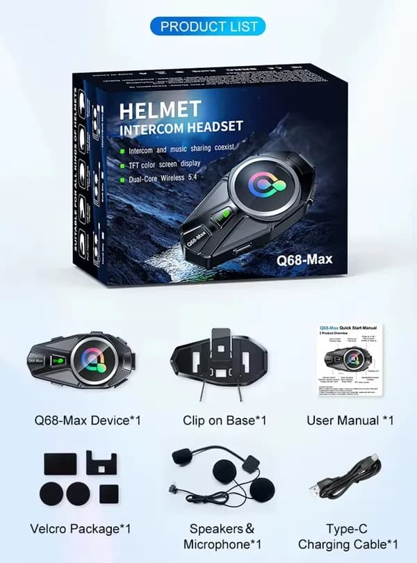 Intercomunicador Q68 Max