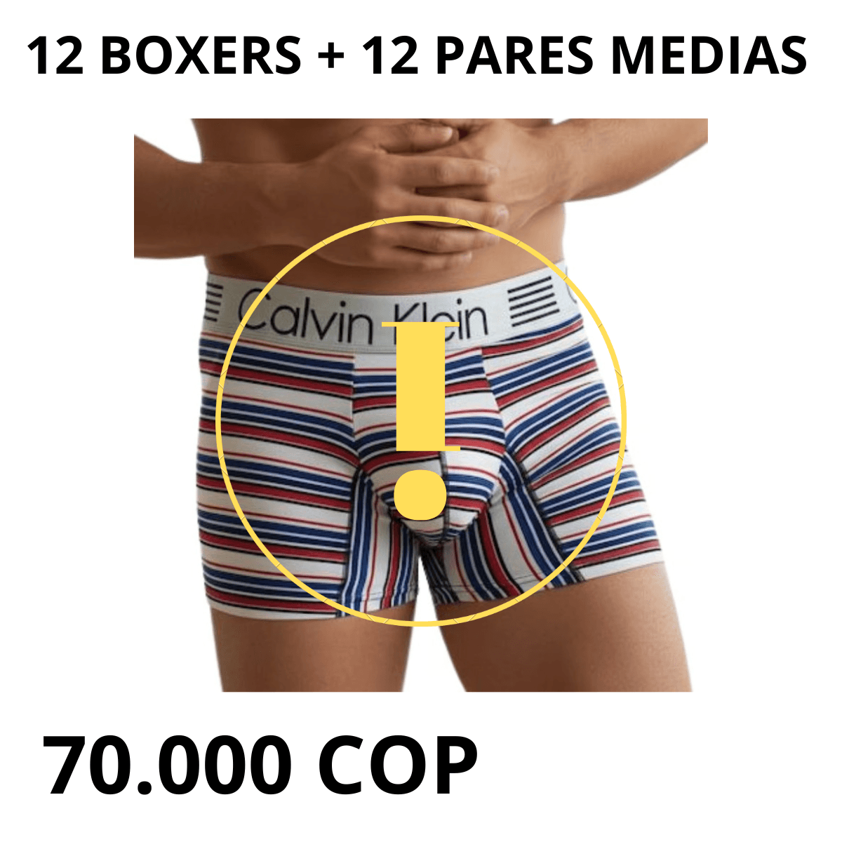 Pack Boxer Licrado Rayado Ck Full